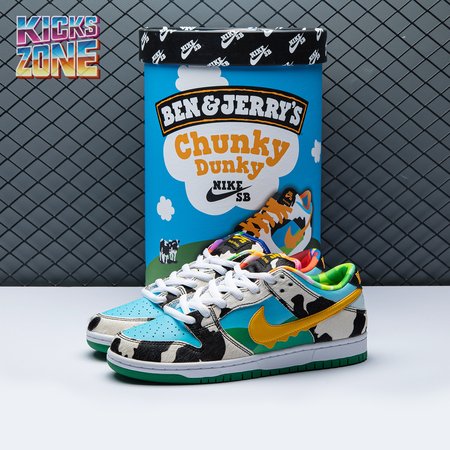 Ben & Jerry's x Dunk Low SB 'Chunky Dunky' Special Ice Cream Box Size 36-47.5